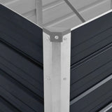 Garden Raised Bed Anthracite 240x80x45 cm Galvanised Steel 45727