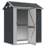 Garden Shed Anthracite 192x152.5x237 cm Galvanised Steel 364531