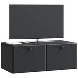 Wall-Mounted TV Cabinet 78.5 x 41 x 30 cm Black Engineered Wood 899196