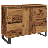 Bathroom Sink Cabinet Old Wood 80x33x60 cm Engineered Wood 857238