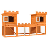 Outdoor Large Rabbit Hutch House Pet Cage Double House 170174