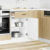 Kitchen Base Cabinet Porto Sonoma Oak Engineered Wood 853960