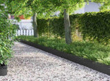 Lawn Edgings 10 pcs Black 103 x 0.05 x 22 cm Steel 874765