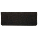 ZNTS Stair Mats Self-adhesive 30 pcs Black 65x24.5x3.5 cm 3365908