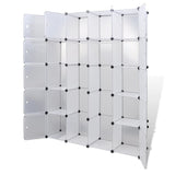 Modular Cabinet 14 Compartments White 37x146x180.5 cm 240500