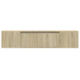TV Wall Cabinet with LED Sonoma Oak 180x31x39.5 cm 3307956