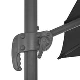 Cantilever Garden Parasol with Aluminium Pole 3x3 m Black 47000