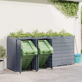 Wheelie Bin Storage for 4 Bins Light Grey 272 x 77.5 x 121.5 cm 3394750