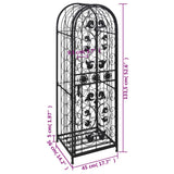 Wine Rack for 45 Bottles Metal 240939