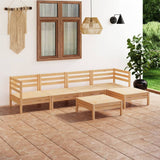6 Piece Garden Lounge Set Solid Pinewood 3082682