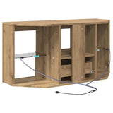 Corner LED TV Cabinet 100 x 40 x 50 cm Artisan Oak 889804