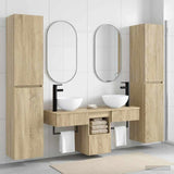 Bathroom Furniture Set 5 pcs Sonoma Oak 33 x 34.5 x 160 cm 3406005