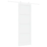 Sliding Door White 83 x 232 cm Solid Pine Wood 3445482