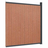 Fence Panel WPC Brown 173x186 cm 4003982