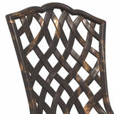 Garden Table Set 3 pcs Bronze Cast Aluminium 3334748