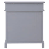 Shoe Cabinet Grey 50x28x58 cm Paulownia Wood 284084