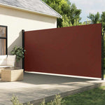 Retractable Side Awning Brown 220x500 cm 4004479