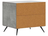 Bedside Cabinet 2 pcs Concrete Grey 43 x 34.5 x 50 cm 895492