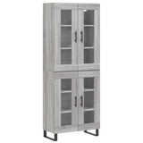 Highboard Grey Sonoma 69.5x34x180 cm Engineered Wood 3198303