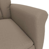 Recliner Chair Taupe Taupe 70.5 x 96.5 x 95 cm Polyester 348400