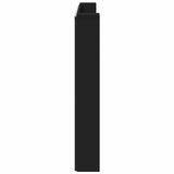 Storage Headboard with LED Black Engineered Wood 3418690