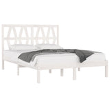 Bed Frame without Mattress White Solid Wood Small Double 3103969