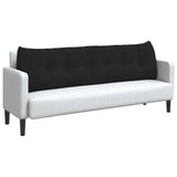 Back Pillow Black 180 x 24 x 50 cm Fabric 42014559