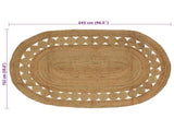 Area Rugs Natural 152 x 245 cm Jute 42010807