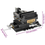 Manually Operated Cross Slide Drill Press Vice 150 mm 145385