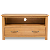TV Cabinet 90x35x48 cm Solid Oak Wood 244466