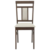 Dining Chair 2 pcs Light Brown and Light Solid Rubber Wood 42020501