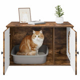 Cat House Smoked Oak 85 x 55 x 50 cm Engineered Wood 8000730