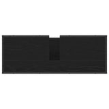 Bathroom Furniture Set 3 pcs Black Oak Engineered Wood 3402401