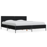 Bed Frame without Mattress Black 180x200 cm Super King 3280012