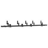 Sliding Door Hardware Kit 213,5 cm Steel Black 3295728