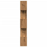 Room Divider Bookcase 5-Tier Artisan Oak 70x24x161 cm Engineered Wood 858101