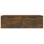Wall Cabinets 2 pcs Smoked Oak 68x30x20 cm Engineered Wood 3115897