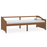 ZNTS 3-Seater Day Bed without Mattress Honey Brown 90x200cm 322166