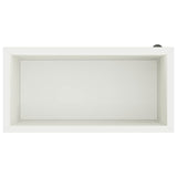 Garden Planter with LED White 40 x 80 x 40 cm Steel 8008156