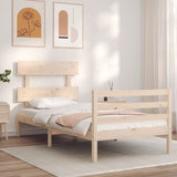 Bed Frame without Mattress 90x200 cm Solid Wood 3195076