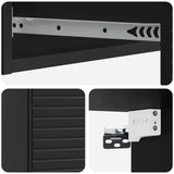 Wall-Mounted Side Table Wall-mounted Black 87.5 x 34.5 x 17 cm 898666