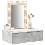 Dressing Table with Drawer Grey 60 x 40 x 70 cm Engineered Wood 865220