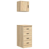 Garage Cabinets 2 pcs Sonoma Oak Engineered Wood 3328325
