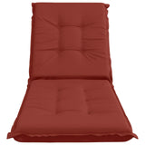 Sunlounger Cushion GEMERT 100% Polyester Red 190 x 50 x 9 cm 947348