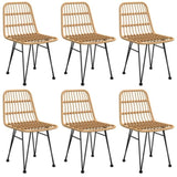 7 Piece Garden Dining Set Poly Rattan 3157877