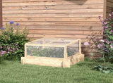 2-In-1 Wooden Greenhouse Planter Box - Natural T3398P320078