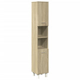 4 Piece Bathroom Furniture set Sonoma Oak Engineered Wood 3324970