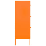 Drawer Cabinet Orange 80x35x101.5 cm Steel 336147