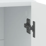 Bedside Cabinet White 43 x 34.5 x 50 cm Engineered Wood 893875