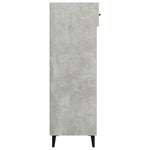 Shoe Cabinet Concrete Grey 60x35x105 cm Engineered Wood 812793